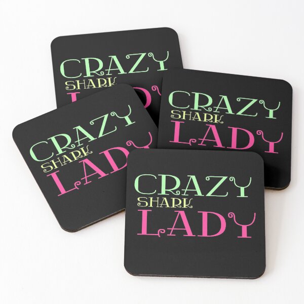Item preview, Crazy shark lady funny christmas gift for Mom / girlfriend  designed and sold by AYACHI90.