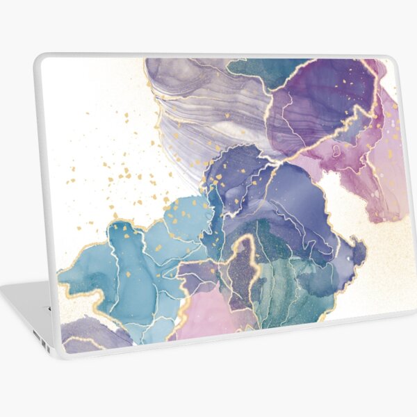 Colorful Alcohol Ink Art Laptop Skin