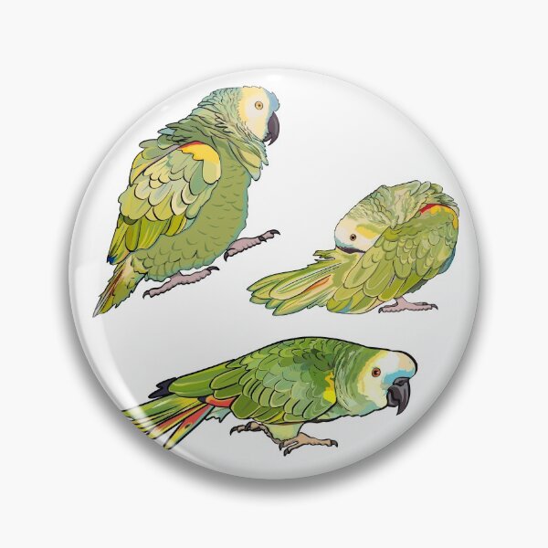 Item preview, Blue Fronted Amazon Parrot Sticker Pack designed and sold by Zurickdesigns.