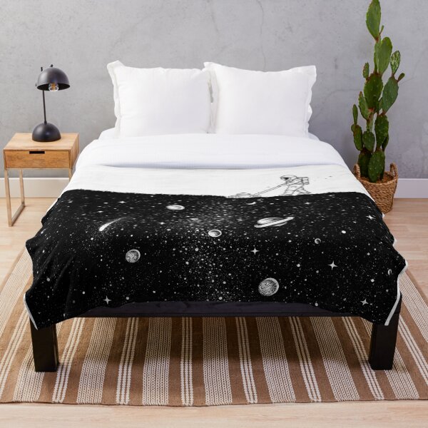 Space cut Throw Blanket