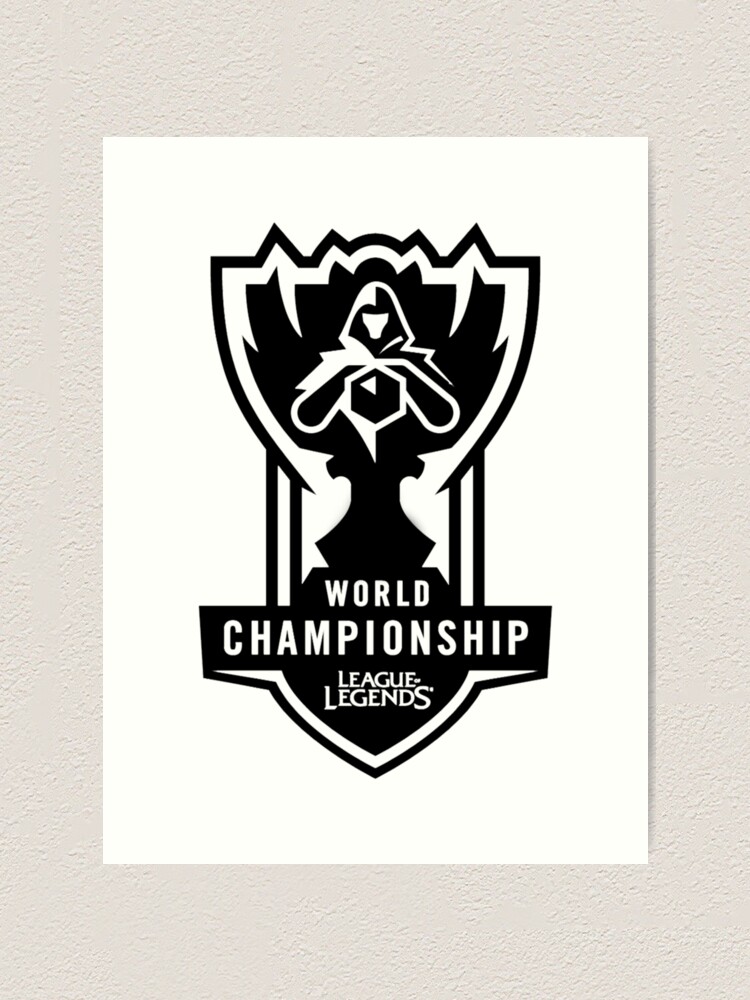 League Of Legends World Championship Logo Design Art Print By Topsstore Redbubble