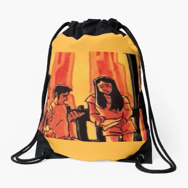 Clock Out Drawstring Bag