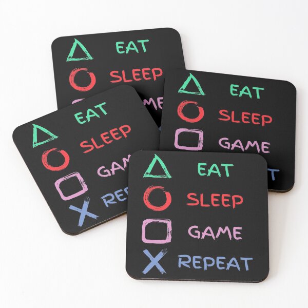 Item preview, Eat Sleep Game Repeat designed and sold by vibrantyy.