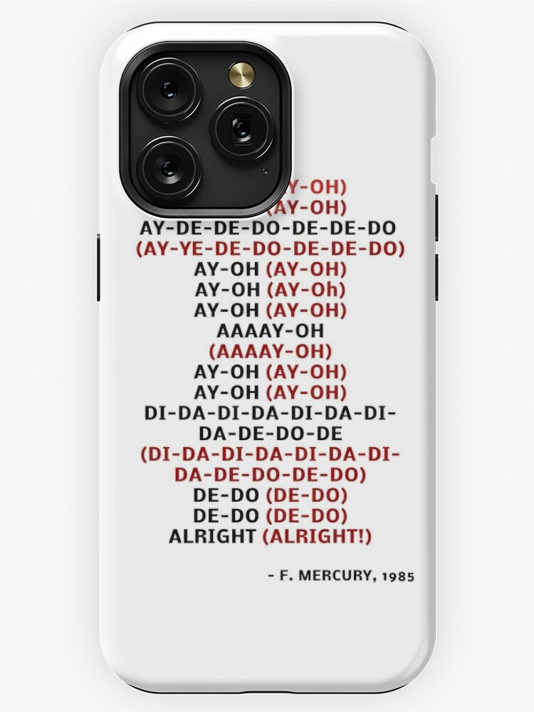 Ay-Oh - Freddie Mercury (Live Aid) Queen, Phone Case iPhone 13