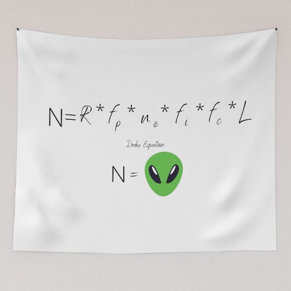 Item preview, Drake Equation - Life in the Universe - Scientist Print - Researchers Print designed and sold by ChartGifts.