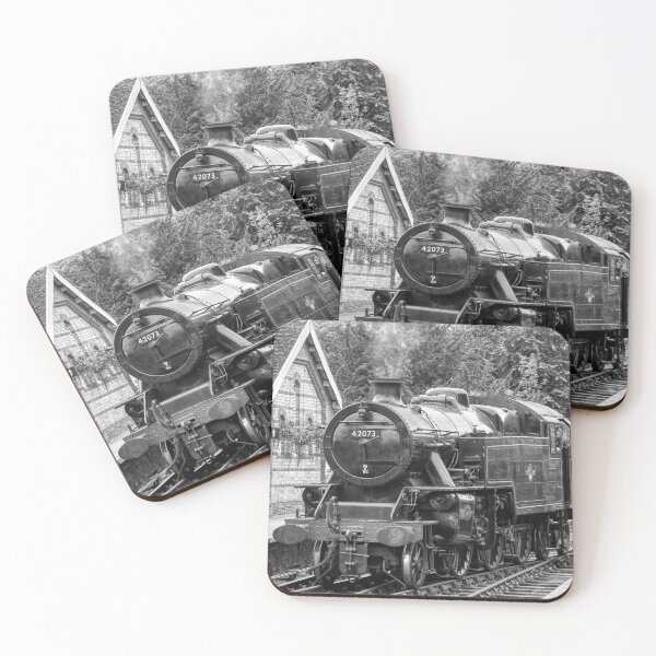 Item preview, BR Fairburn 4MT - Black and White  designed and sold by Steve H Clark.