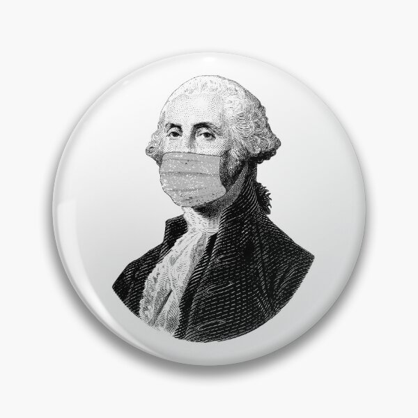 Item preview, George Washington Face Mask designed and sold by Dorkification.