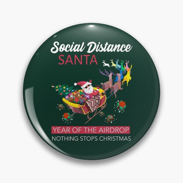 Item preview, Social Distance Santa, Pandemic Christmas designed and sold by sableandshadow.