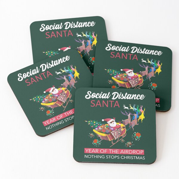 Item preview, Social Distance Santa, Pandemic Christmas designed and sold by sableandshadow.