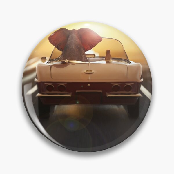 Item preview, elephant and dog travel by car designed and sold by Mike Kiev art.