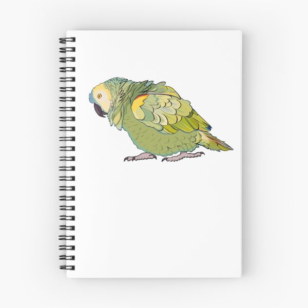 Item preview, Puffed Blue Fronted Amazon Parrot designed and sold by Zurickdesigns.
