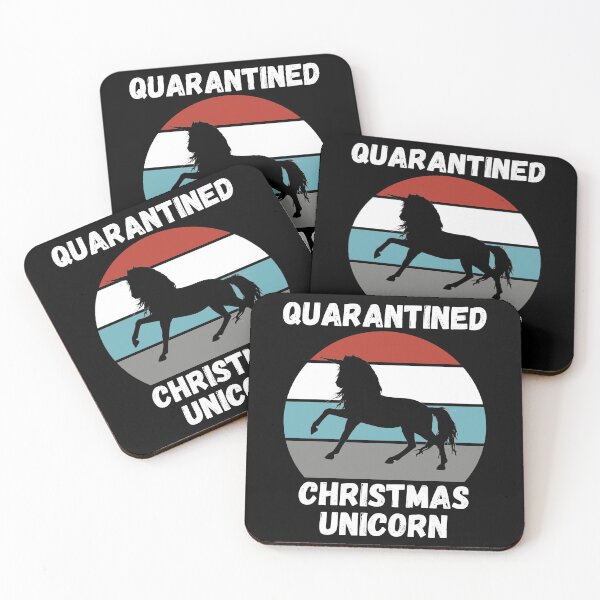 Item preview, Quarantined Christmas Unicorn designed and sold by AmberSiraj.