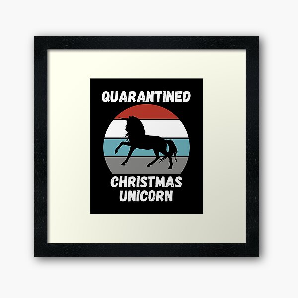 Item preview, Quarantined Christmas Unicorn designed and sold by AmberSiraj.
