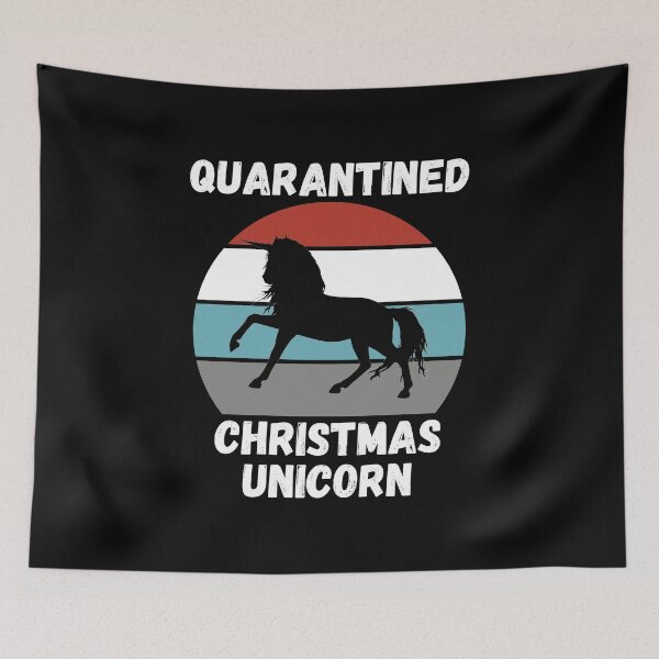 Item preview, Quarantined Christmas Unicorn designed and sold by AmberSiraj.