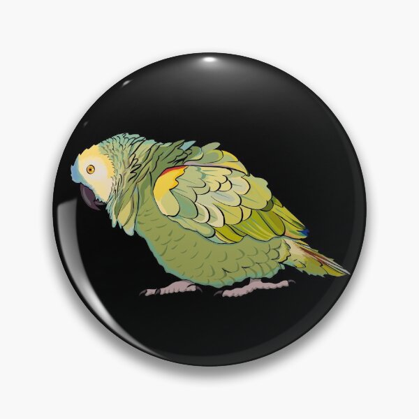 Item preview, Puffed Blue Fronted Amazon Parrot designed and sold by Zurickdesigns.