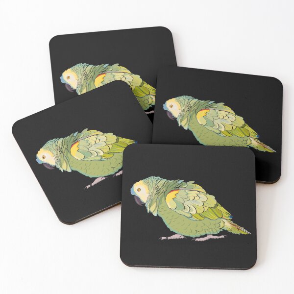 Item preview, Puffed Blue Fronted Amazon Parrot designed and sold by Zurickdesigns.