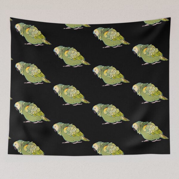 Item preview, Puffed Blue Fronted Amazon Parrot designed and sold by Zurickdesigns.