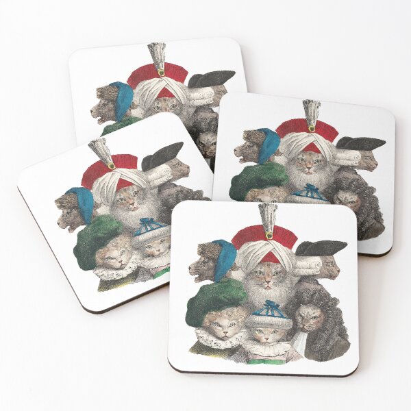 Item preview, Les Chats Coiffés Funny Victorian Cats  designed and sold by quackynaut.