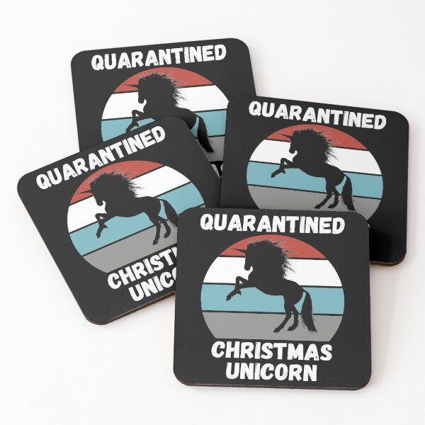 Item preview, Quarantined Christmas Unicorn designed and sold by AmberSiraj.