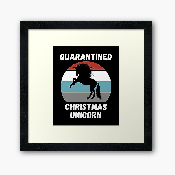 Item preview, Quarantined Christmas Unicorn designed and sold by AmberSiraj.