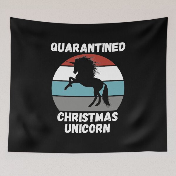 Item preview, Quarantined Christmas Unicorn designed and sold by AmberSiraj.