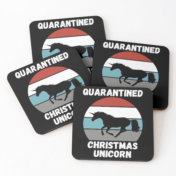 Item preview, Quarantined Christmas Unicorn designed and sold by AmberSiraj.