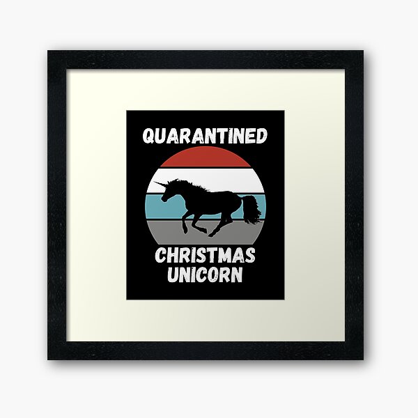 Item preview, Quarantined Christmas Unicorn designed and sold by AmberSiraj.
