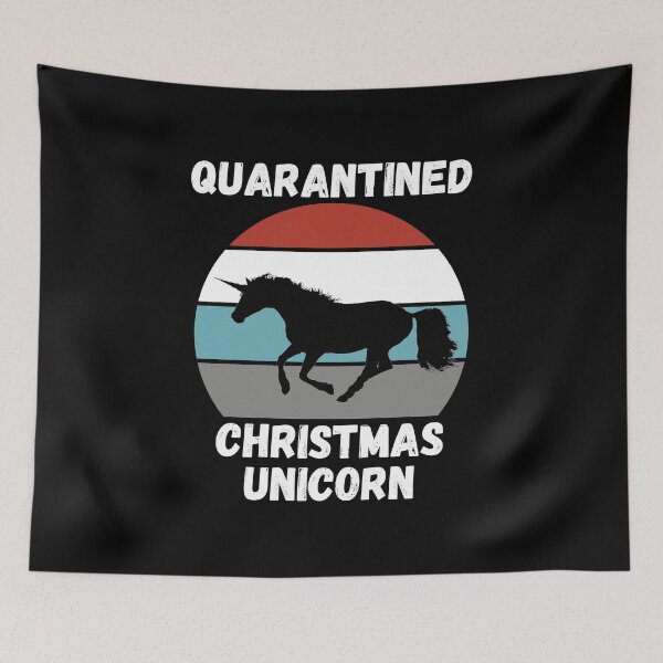 Item preview, Quarantined Christmas Unicorn designed and sold by AmberSiraj.