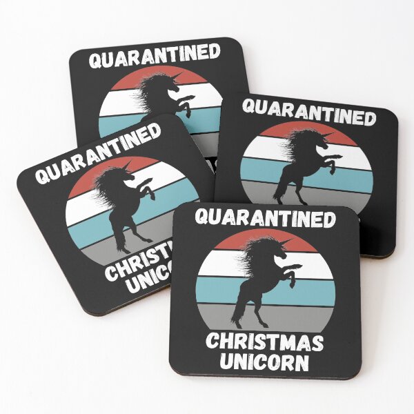 Item preview, Quarantined Christmas Unicorn designed and sold by AmberSiraj.