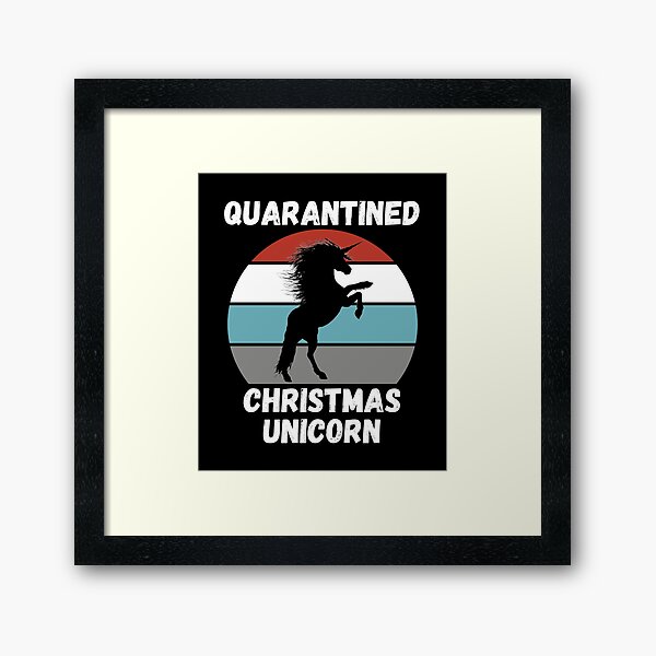 Item preview, Quarantined Christmas Unicorn designed and sold by AmberSiraj.