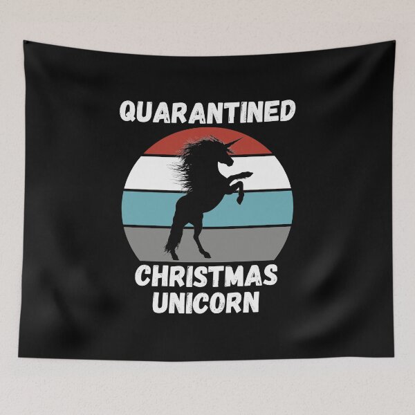 Item preview, Quarantined Christmas Unicorn designed and sold by AmberSiraj.
