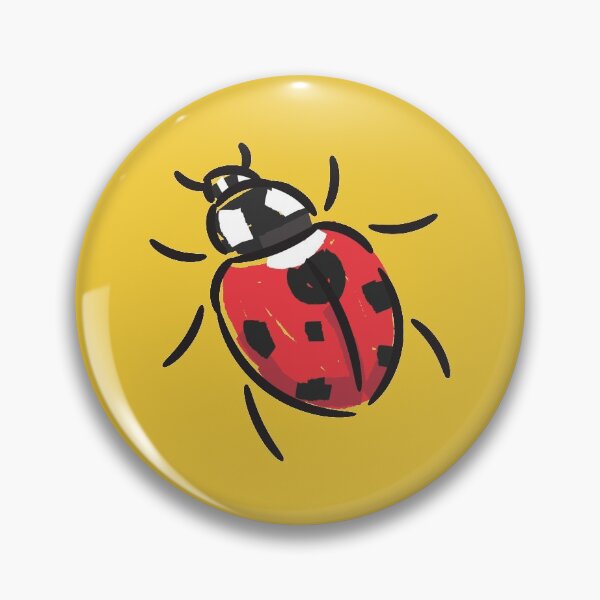 Item preview, Red ladybugs pattern yellow designed and sold by AleksOrel.