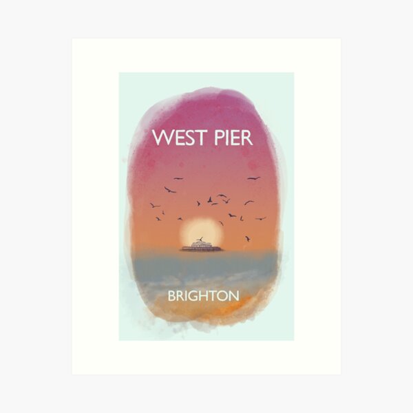 Item preview, Brighton West Pier - Watercolour designed and sold by 4personnen.