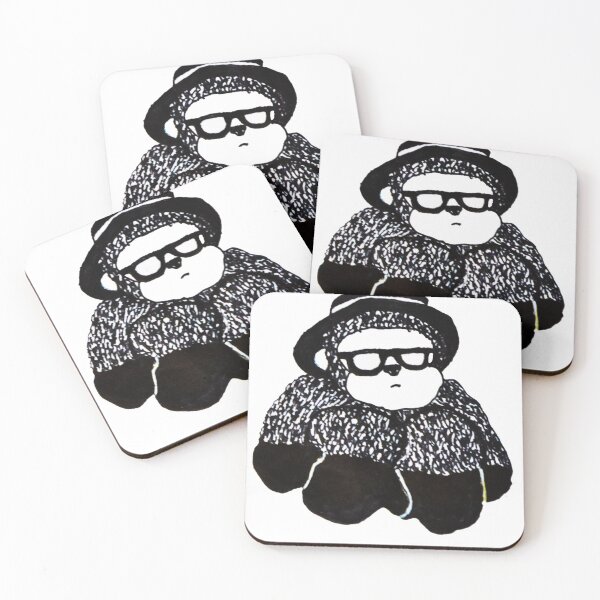 Item preview, Monkey With The Sunglasses Doll Island Buzzfeed Unsolved Inspired Print ticker designed and sold by veeebles.
