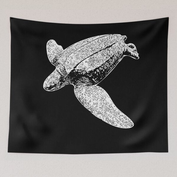 Item preview, Leatherback Sea Turtle White Print designed and sold by designsasstultd.