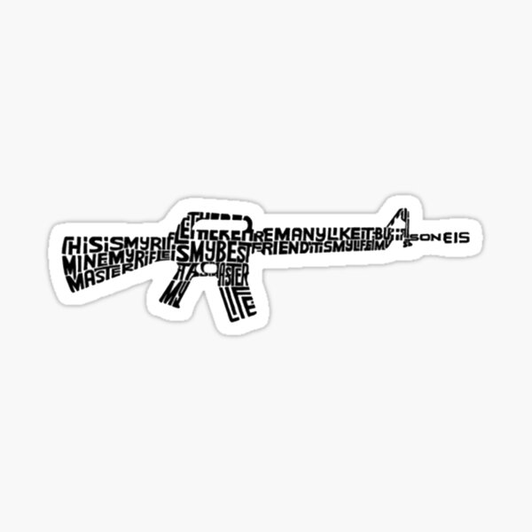 Vista previa del artículo con la obra «Riflemans Creed en M16», diseñado y vendido por saulhudson32.