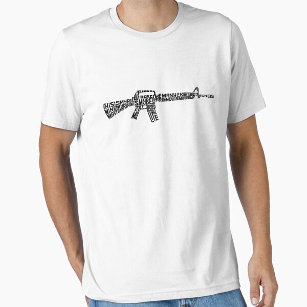 Vista previa del artículo con la obra «Riflemans Creed en M16», diseñado y vendido por saulhudson32.