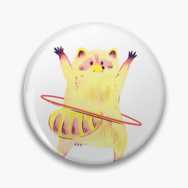 Item preview, Raccoon with Hula Hoop designed and sold by jesswashereart.