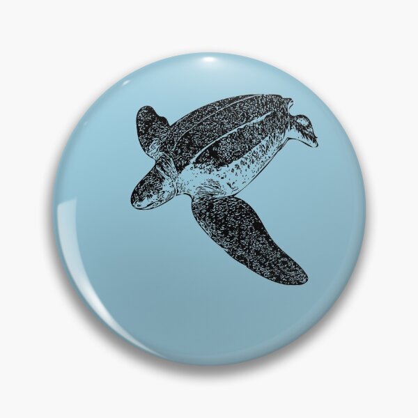 Item preview, Leatherback Sea Turtle Black Print designed and sold by designsasstultd.