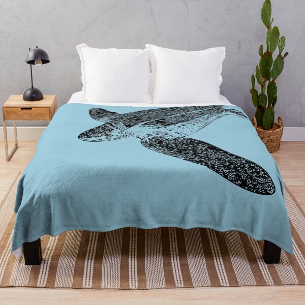 Item preview, Leatherback Sea Turtle Black Print designed and sold by designsasstultd.