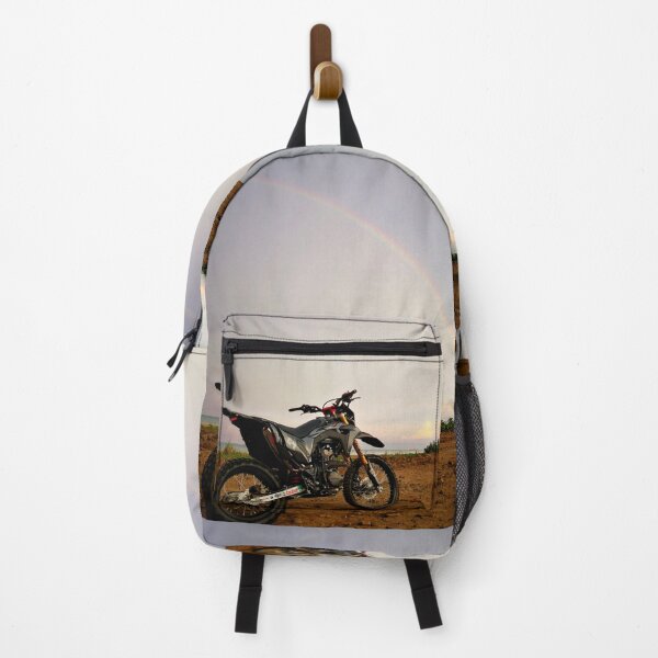 Item preview, CRF Motorcycle With Rainbow Background designed and sold by cafenaturepix.