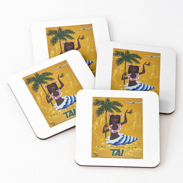 Item preview, retro iconic TAI Pacifique Sud designed and sold by CorasPosters.