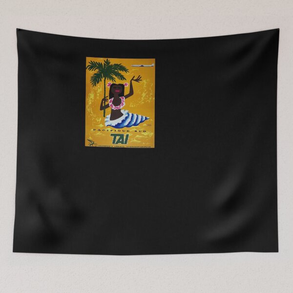 Item preview, retro iconic TAI Pacifique Sud designed and sold by CorasPosters.