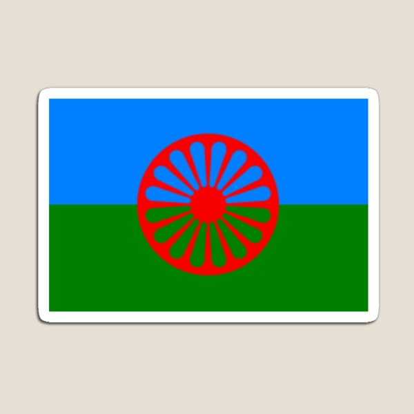 Ecusson patch badge imprime drapeau roms gitan tziganes rom
