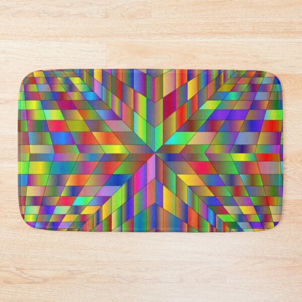 Item preview, Colour trip psychedelic 3D colorful  rainbow image optical illusion designed and sold by Julieford.