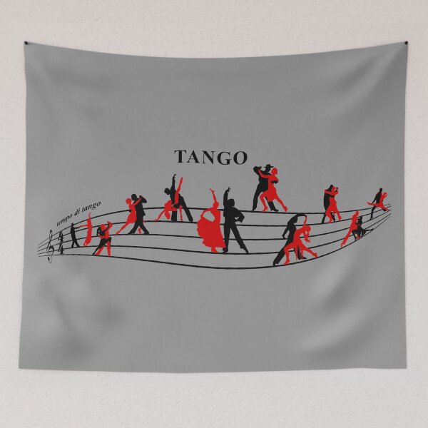Item preview, TANGO DANCERS ON MUSIC STAFF designed and sold by KoolDsignsDANCE.
