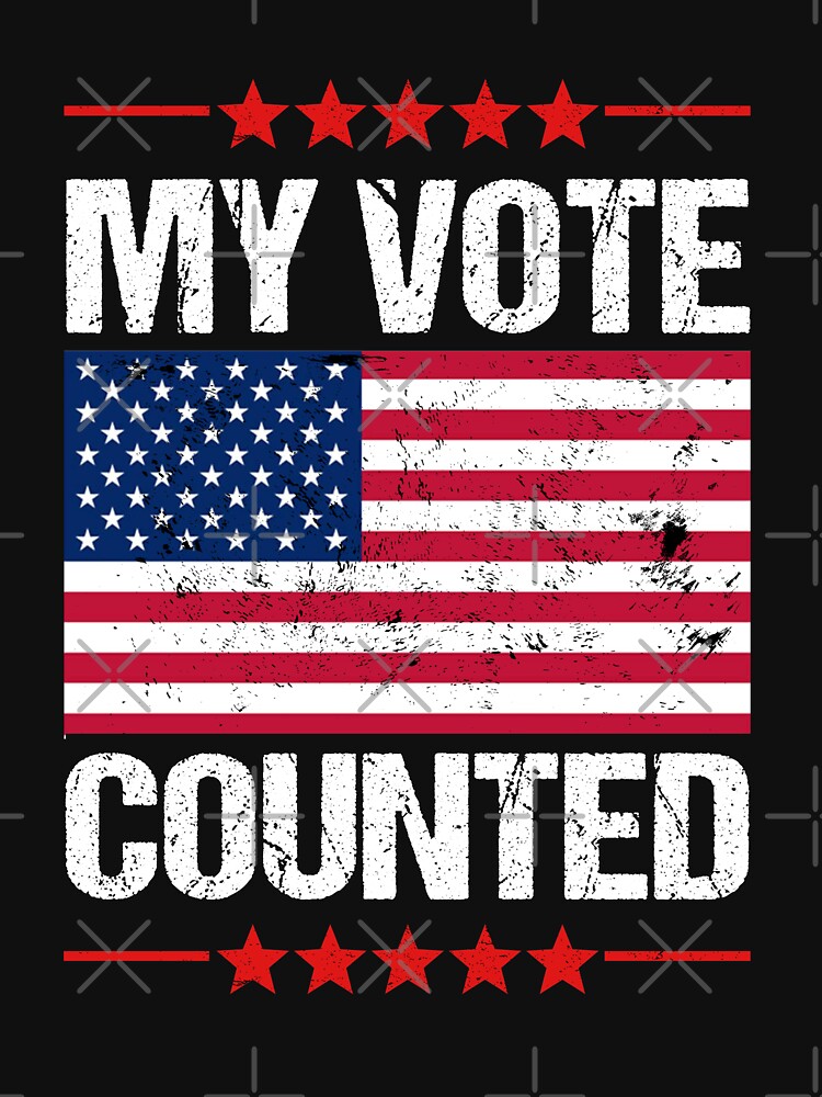 "My Vote Counted" Tshirt by abdell1995 Redbubble my vote counted tshirts election 2020 t