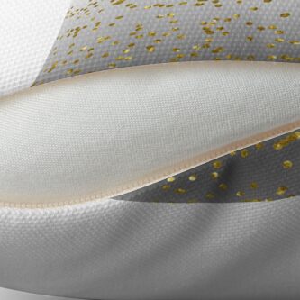 Alternate view of Silver Grey with Gold Glitter Throw Pillow