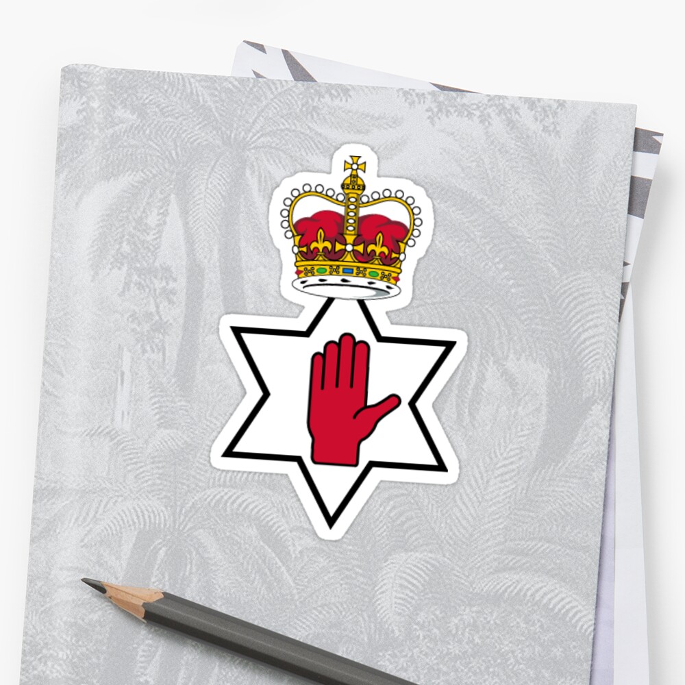 northern-ireland-red-hand-of-ulster-sticker-by-savagelaad-redbubble