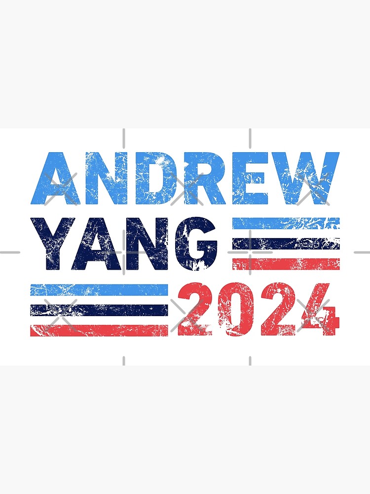 Vintage Retro Andrew Yang 2024 Art Print For Sale By Hadicazvysavaca   Flat,750x,075,f Pad,750x1000,f8f8f8 